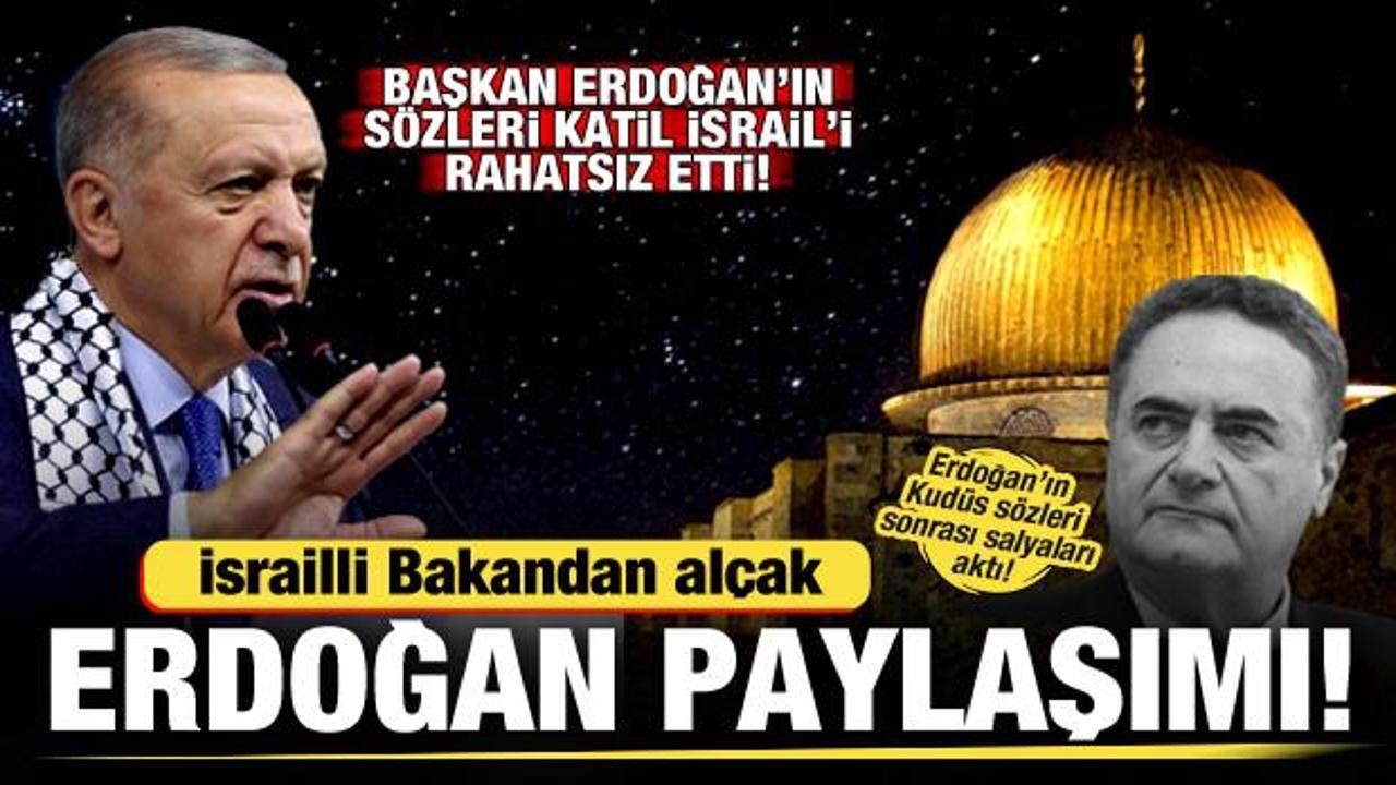 İsrail’den hadsiz paylaşım! Erdoğan’ı hedef aldılar! Türkiye’den çok sert tepki