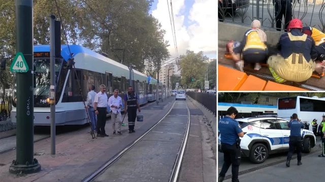 beyoglunda tramvay yayaya carpti XWDpjB7f
