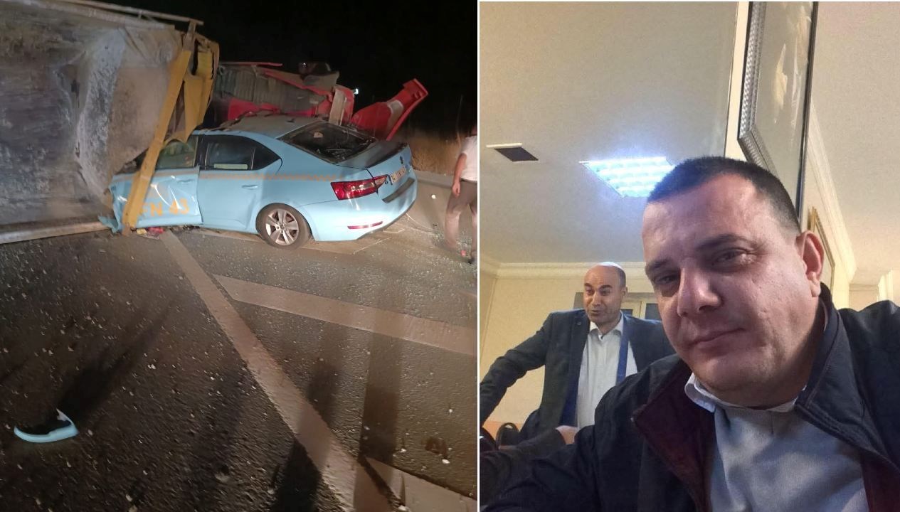 korkunc olum hafriyat kamyonu taksinin uzerine devrildi KuEqGHvJ