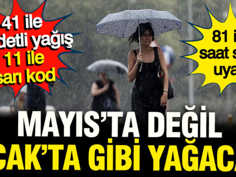 Meteoroloji’den Uyarı: 11 İlde Sarı Kod, 41 İlde Şiddetli Yağış Bekleniyor